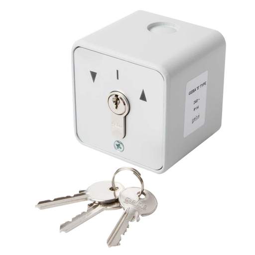MCG 32A 240V Roller Shutter Door 'Spring Return' Keyswitch - Surface Mounting