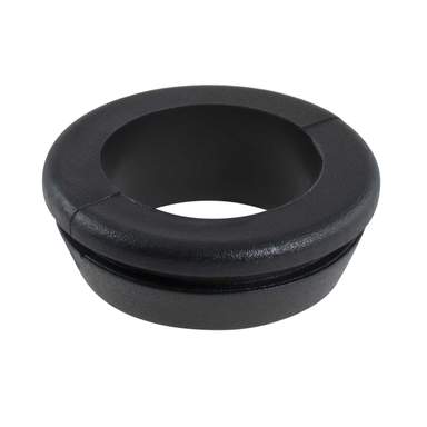 100-Pack 20mm Open Rubber Grommets - Cable Protection Plugs For Electrical Back Boxes & Metal Knockouts