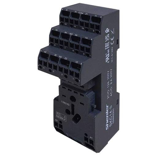 Shenler SKC14-S 14 Pin 4PCO Plug In Minature Relay Base with Push-In Terminals