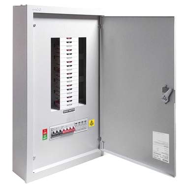 TPN MCG 12 Way TP+N Type B Distribution Board c/w 125A Incomer and
