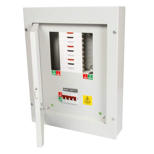 MCG 6 Way TP+N Type B Distribution Board with 125A Incomer