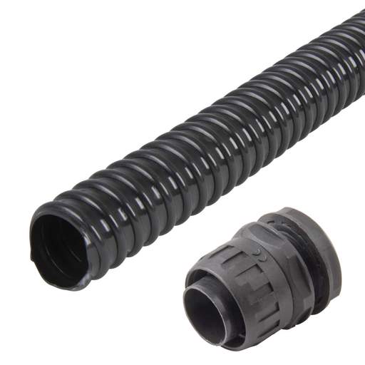 MCG 25mm PVC Spiral Conduit Contractor Pack (10m Reel and 10 Glands)