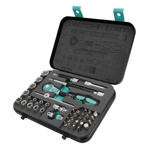 Wera 43 Piece Zyklop Speed 3/8" Drive Metric Ratchet Set