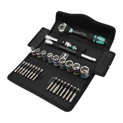 Wera 29 Piece Zyklop Speed 3/8" Drive Metric Ratchet Set