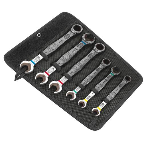 Wera 6 Piece Joker Ratchet Combination / Double Open-Ended Spanner Set