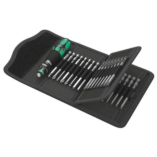 Wera 33 Piece Kraftform Kompakt 62 Screwdriver Bit Set