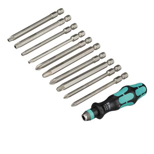 Wera 11 Piece Kraftform Kompakt 41 Screwdriver Bit Set