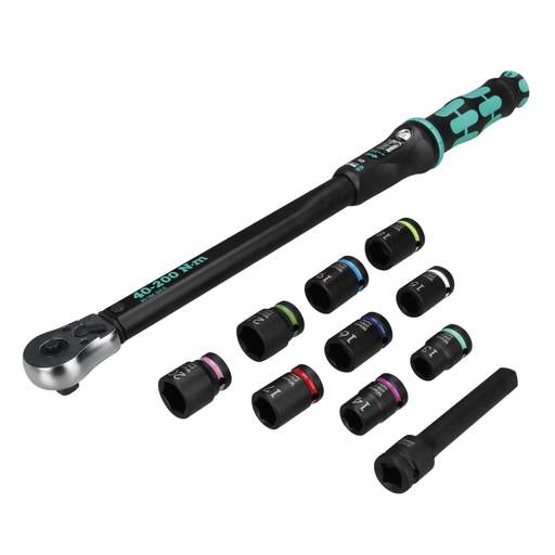 Wera 11 Piece Click-Torque 3 Set 2 For Cement Screwdriving