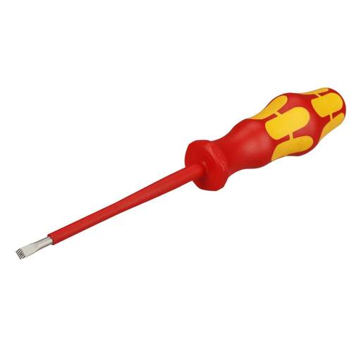 Wera 4mm x 100mm Slotted Kraftform Plus Series 100 VDE Screwdriver
