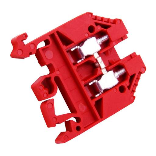 Wieland 4mm Standard DIN Rail Terminal Red
