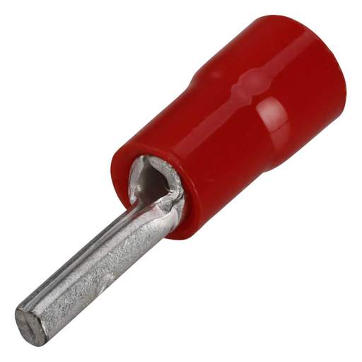 Cembre RF-P10 9.8mm Red Pin Crimp Lugs for 1.5mm Cables (Pack of 100)
