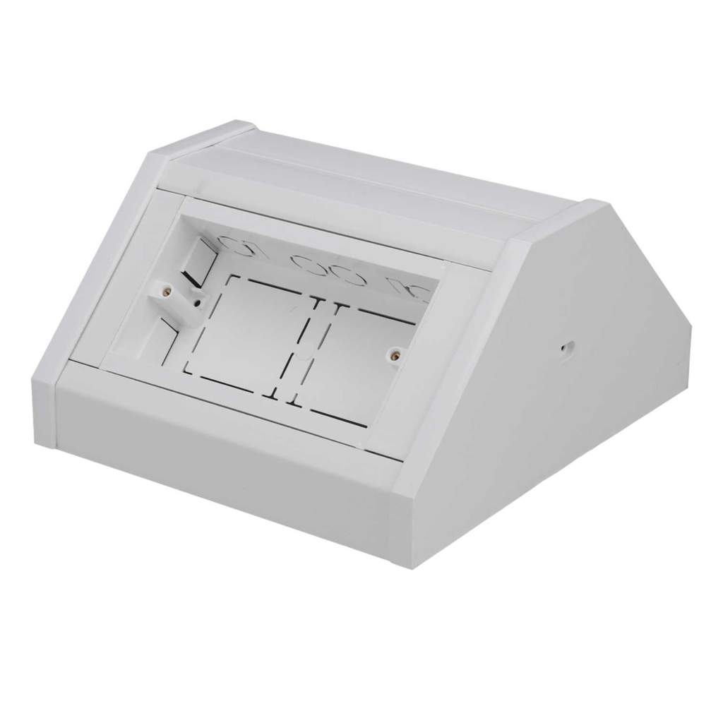 Centaur 2 Gang Dual Bench Trunking Unit White (Sold in 1's) (ABUD