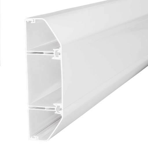 Centaur 192mm x 60mm 3 Comp Chamfered Dado Trunking White (3m Length)