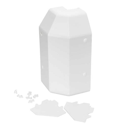 Centaur Skirting Trunking External Angle White for ASKT 3 (Sold in 1's)