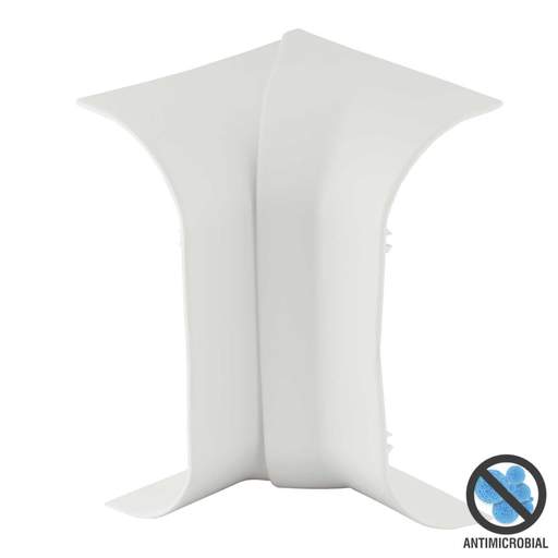Centaur Antimicrobial Radius Dado Trunking Internal Angle White for ACD 3 (Sold in 1's)