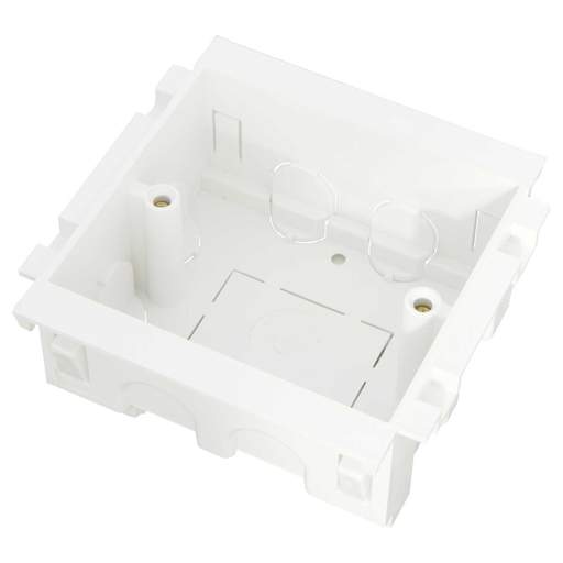Centaur 1 Gang 40mm Cat 6 Back Box for Trunking White (Sold in 1's)