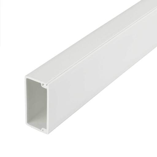 Centaur 50mm x 25mm PVC Self Adhesive Mini Trunking White (3m Length)