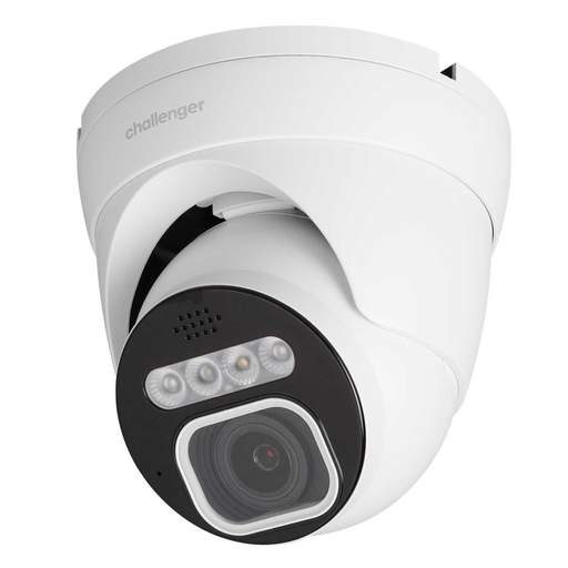 Challenger Full Colour 2.8 - 12mm Varifocal Lens 5MP IP Dome Camera White