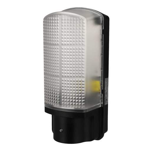 Challenger 8W LED Bulkhead Fitting with Photocell Black 6000K