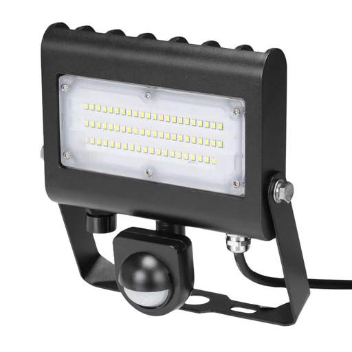 Challenger 30W LED High Lumen Slimline Floodlight with PIR 5000K