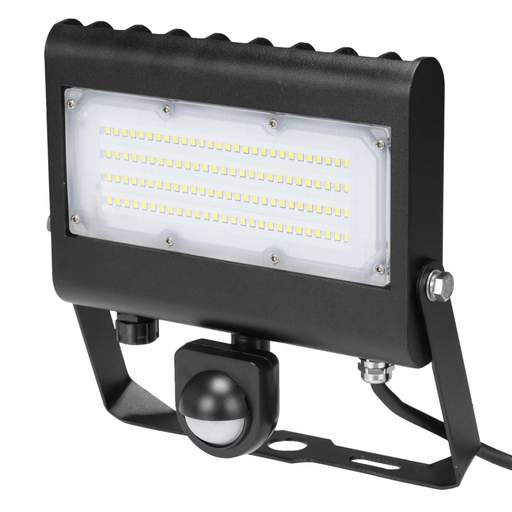 Challenger 50W LED High Lumen Slimline Floodlight with PIR 5000K