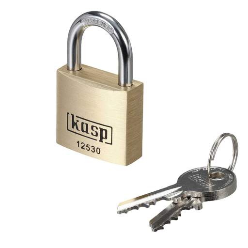 Kasp 30mm Padlock Brass