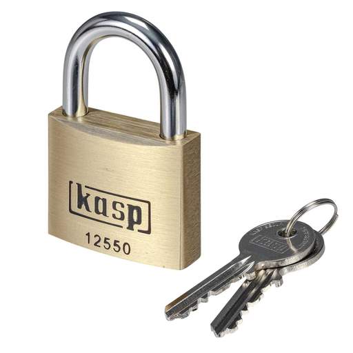 Kasp 50mm Padlock Brass
