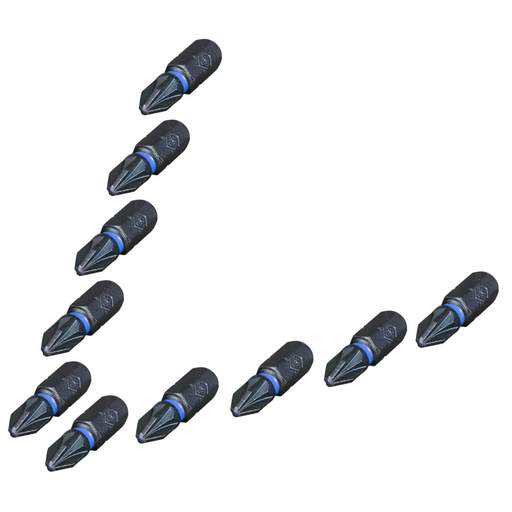 CK 25mm Blue Steel Impact PZ2 Hex Driver Screwdriver Bit