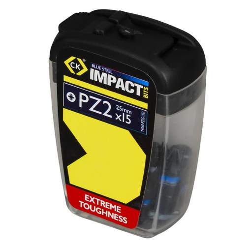 CK 25mm PZ Blue Steel Impact Screwdriver Bits( Box of 15)