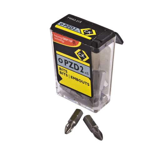 CK 25mm PZ2 Screwdriver Bit TIN Coated (Box of 15)