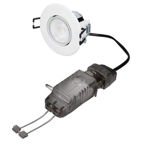 Collingwood H4 Lite 4.3W LED Fire Rated Adjustable Downlight Matt White 4000K