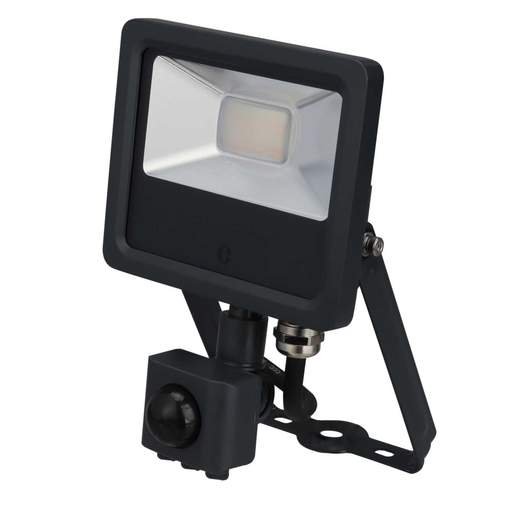 Collingwood 10W LED Tri-Colour Floodlight with PIR Anthracite
