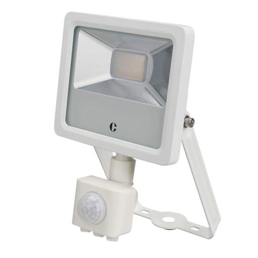 Collingwood 10W LED Tri-Colour Floodlight with PIR White