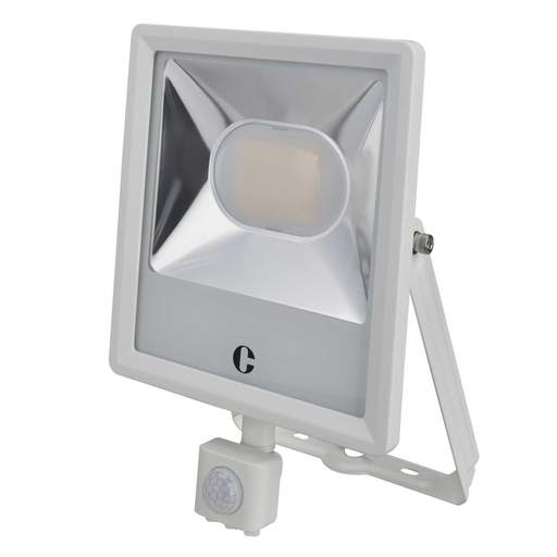 Collingwood 50W LED Tri-Colour Floodlight with PIR White