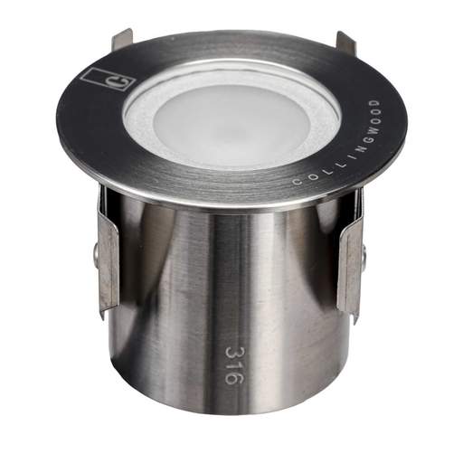 Collingwood 1.2W LED RGBW Colour Changing Stainless Steel Ground Light ...