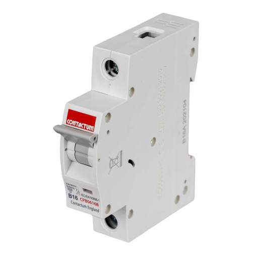 Contactum 16A Single Pole 6kA B Curve MCB