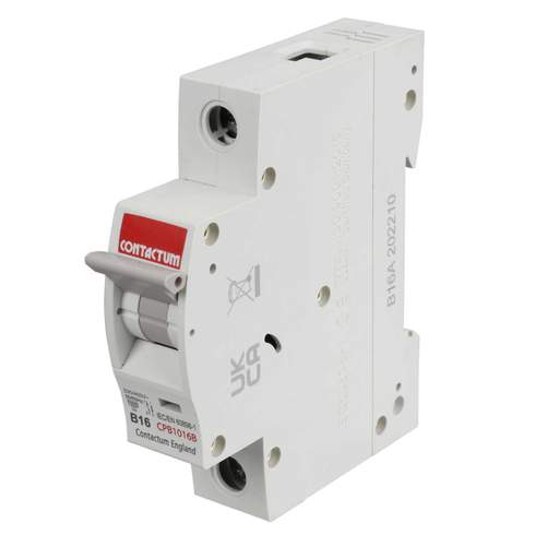 Contactum 16A Single Pole 10kA B Curve MCB