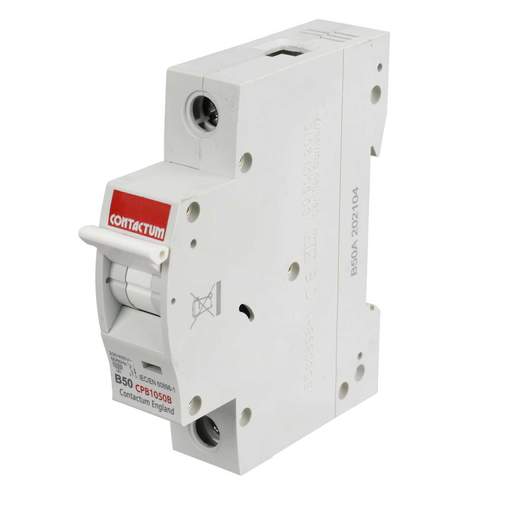 Contactum 50A Single Pole 10kA B Curve MCB