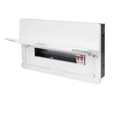 Contactum 14 Way 100A Isolator Incomer Flush Metal Clad Consumer Unit ...