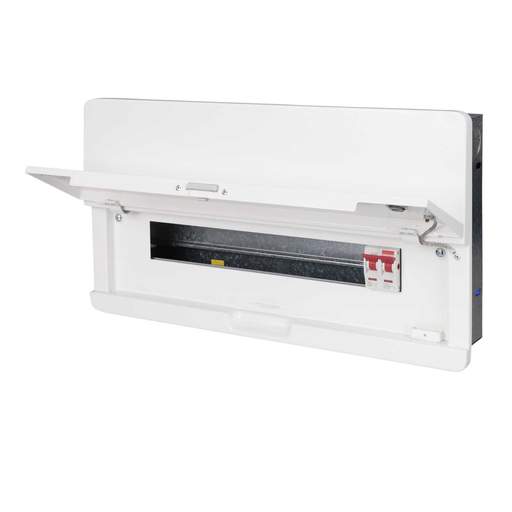 Contactum 16 Way 100A Isolator Incomer Flush Metal Clad Consumer Unit ...