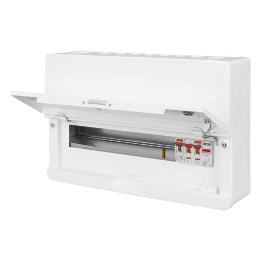 Contactum 14 Way 100A Isolator Incomer Metal Clad Consumer Unit with ...