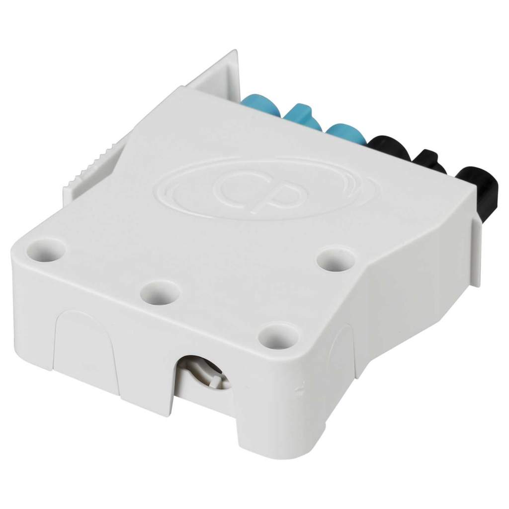 CP Electronics Vitesse 6 Pole Luminaire Connector White Plug Black