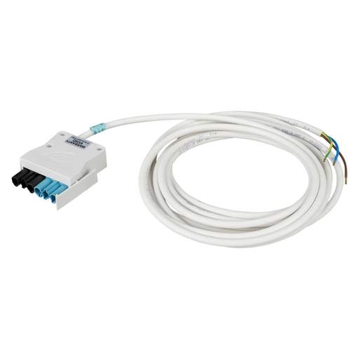 CP Electronics Legrand Vitesse 5m 3 Core Luminaire Lead White Plug Black / Blue Coded