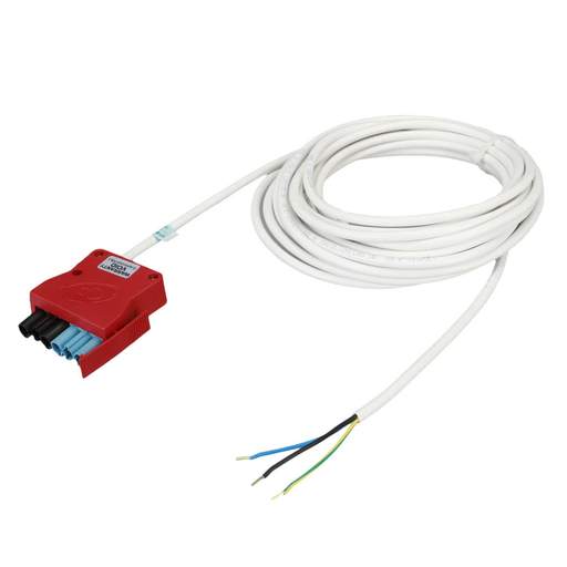 CP Electronics Legrand Vitesse 8m 3 Core Emergency Luminaire Lead Red Plug Black / Blue Coded