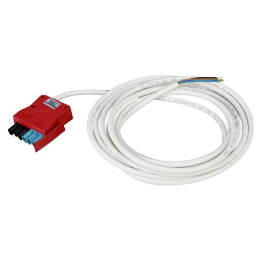 CP Electronics Legrand Vitesse 5m 4 Core Luminaire Lead Red Plug Black / Blue Coded