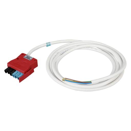 CP Electronics Legrand Vitesse 3m 6 Core Luminaire Lead Red Plug Black / Blue Coded