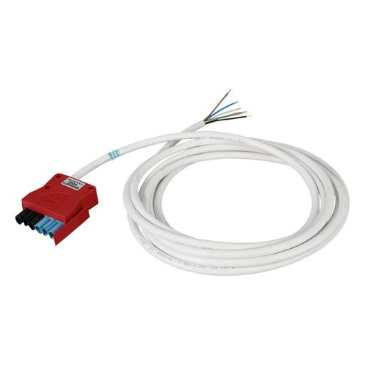 CP Electronics Legrand Vitesse 5m 6 Core Luminaire Lead Red Plug Black / Blue Coded
