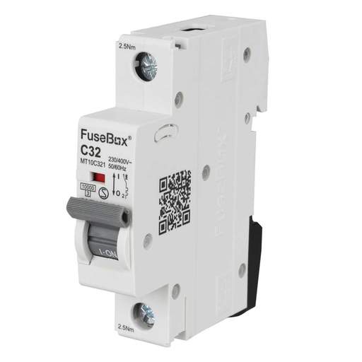 Fusebox 32A Single Pole 10kA C Curve MCB