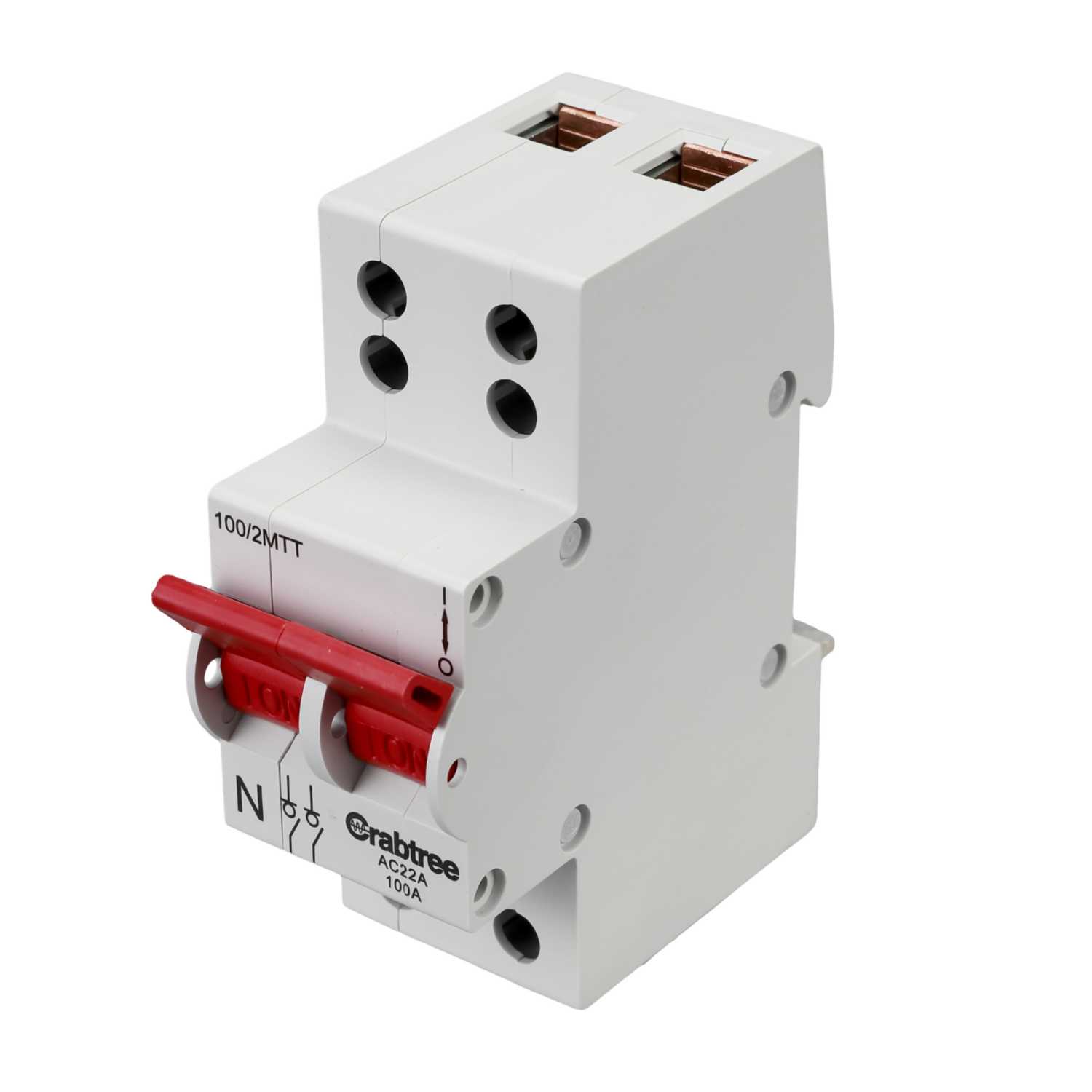 Crabtree Starbreaker 100A DP Twin Terminal Main Isolator Switch Disconnector (100/2MTT) CEF