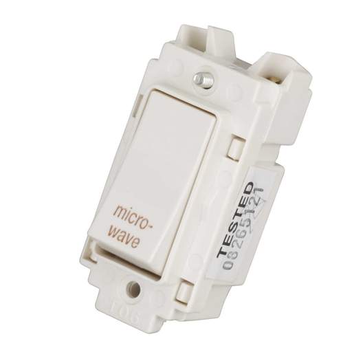 Crabtree 20A Double Pole Grid Switch marked Microwave (4460/MW) CEF
